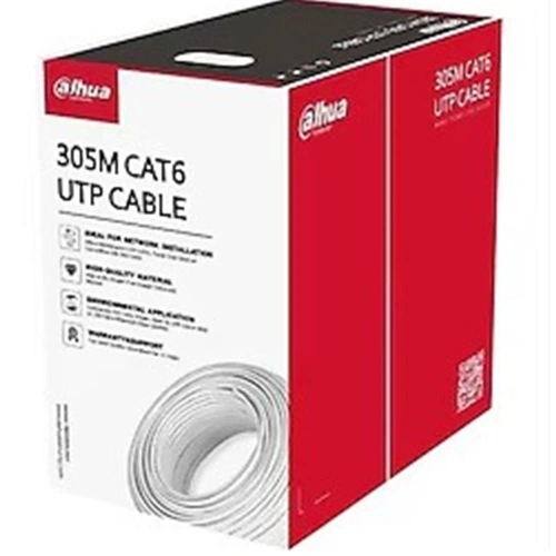 Dahua Pfm923ı  Saf Full Bakır Cat6 Kablo Beyaz 305 Metre İç Ortam