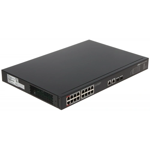 Dahua Pfs3220-16gt-240, 16 Port, Gigabit, Poe 240w, 2 Port Gigabit Uplink, 2 Port Gigabit Combo Sfp, Yönetilemez, Rack Mount Switch