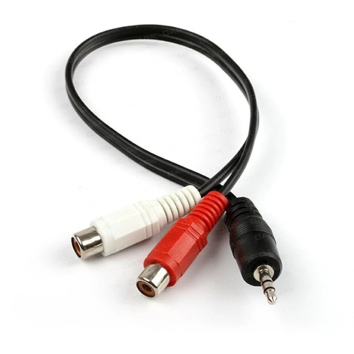 Dark 3.5mm Stereo Erkek - 2 X Rca Dişi (analog Ses) Dönüştürücü Kablo