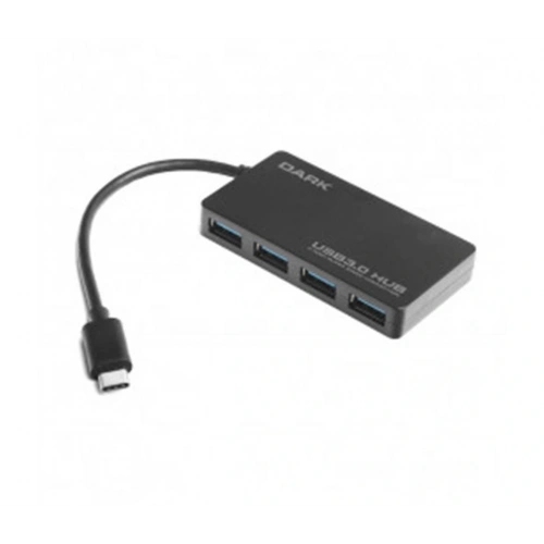 Dark Connect Master U31x4, Usb3.1 Type-c To 4 Port Type-a Hub