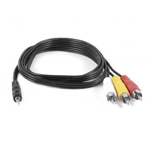 Darkdk-cb-vcomx35 1 Metre 3.5 Mm - Kompozit Rca Video Ve Ses Kablosu