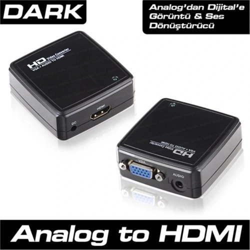 Dark Dk-hd-avgaxhdmı Vga To Hdmı Aktif Dönüştürücü