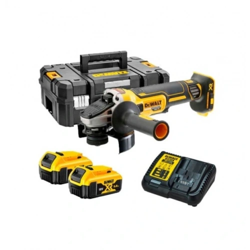 Dewalt Dcg405p2 18v 5.0 Ah Li-ion 125 Mm Kömürsüz Çift Akülü Avuç Taşlama