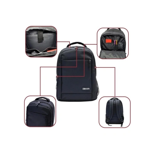 Dexim Dxbp12 Notebook Sırt Çantası 15.6 Venio Siyah (suya Dayanıklı)