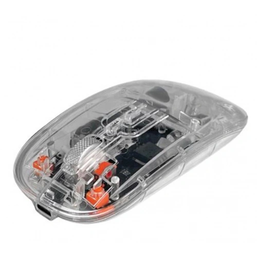 Dexim Mw-002rt 2.4ghz & Bluetooth Kablosuz Şarj Edilebilir Şeffaf Sessiz Mouse-dma025