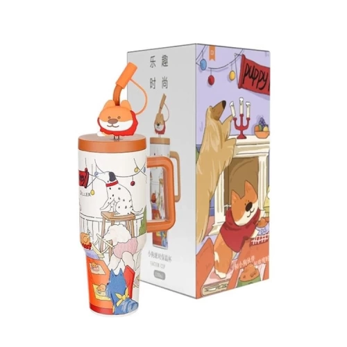 Diller Çelik Termos Paslanmaz Sevimli Köpekler 1200 ML D9222