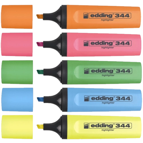 Edding Fosforlu Kalem Karışık Renk 5 Lİ 344