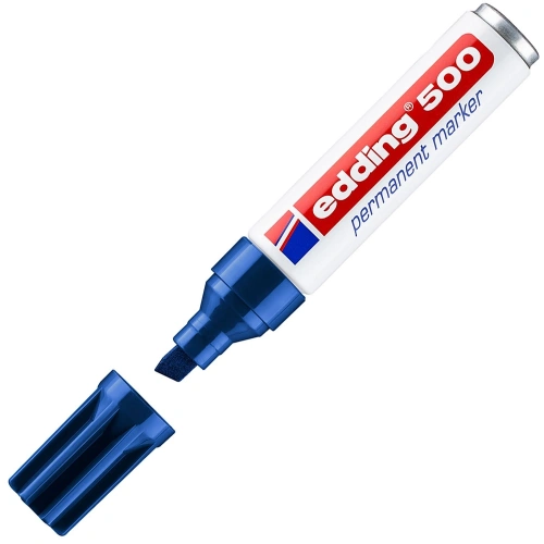 Edding Markör Permanent Kesik Uçlu 2-7 Mm Mavi 500