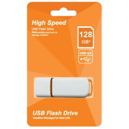 Elba 128gb Plastik Beyaz-turuncu 3.2 Usb Flash Bellek