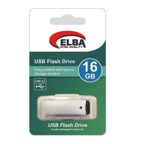 Elba 16 Gb Plastik Beyaz-Mavi 2.0 Usb Flash Bellek