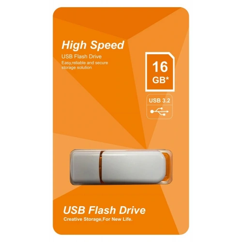 Elba 16GB Plastik Beyaz-Turuncu 3.2 USB Flash Bellek
