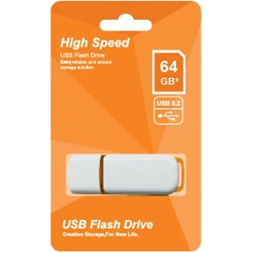 Elba 64gb Plastik Beyaz-turuncu 3.2 Usb Flash Bellek