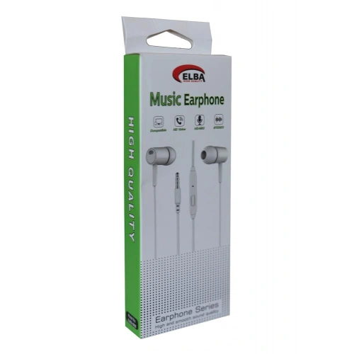 Elba Elb22-d21b  Beyaz Kulakiçi Mikrofonlu Kablolu Kulaklık