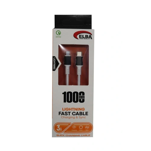Elba Elb39 L20 Iphone To Type-c 1mt Beyaz Şarj Kablosu Beyaz