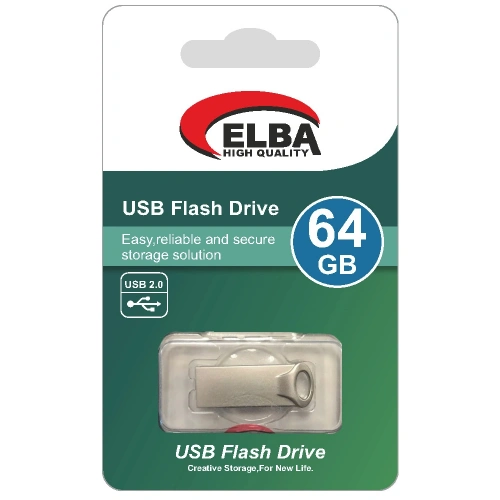Elba Flash Bellek 64 Gb Metal 2.0 Usb