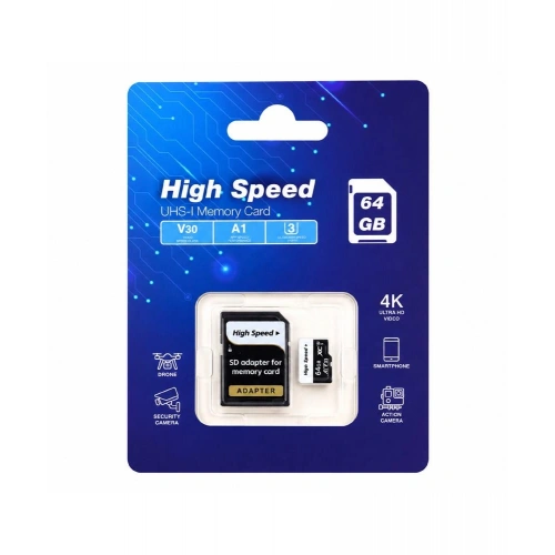 Elba High Speed 64gb A1 V30 U3 Micro Hafıza Kartı Class10