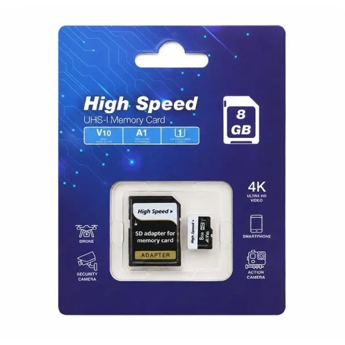 Elba High Speed 8gb A1 V10 U1 Micro Hafıza Kartı Class10