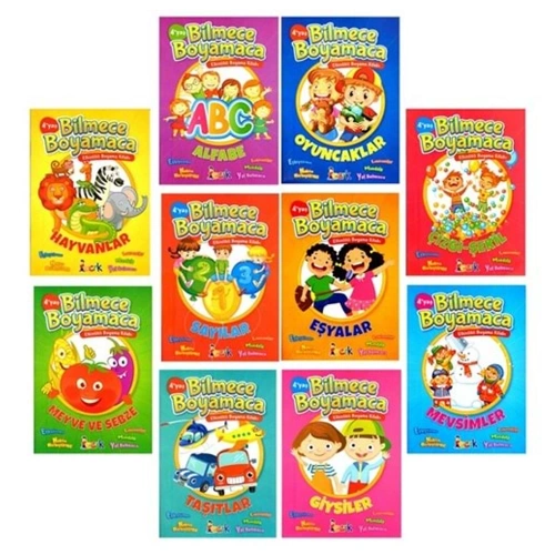 Ema Bilmece Boyamaca 10 Çeşit/bıcırık
