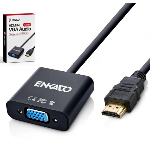 Enkado Ekd-hv10 Hdmı To 1080p Vga + Audio Adapter