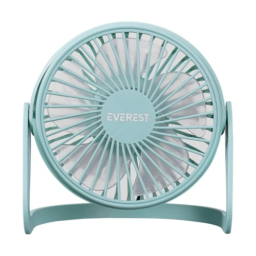 Everest Efn-505 Masaüstü Turkuaz Usb Fan (145mmx141mmx105 Mm)