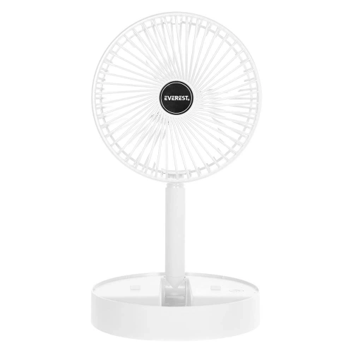 Everest Efn-605 Masaüstü Şarj Edilebilir Beyaz 800mah Usb Fan