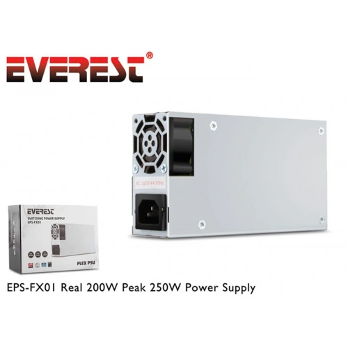 Everest Eps-fx01 Real 200w Peak 250w Slim Power Güç Kaynağı