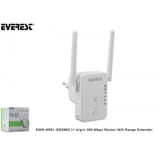 Everest Ewr-n501 Ieee802.11 B-g-n 300 Mbps Router Wifi Range Extender
