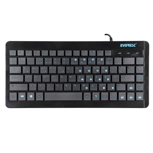 Everest Kb-410 Siyah Usb Q Mini Kablolu Klavye