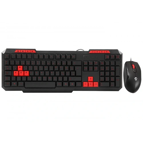 Everest Km-6825 Siyah Usb Kırmızı Tuşlu Türkçe Multimedia Klavye + Mouse Set