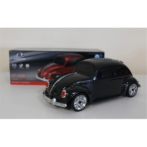 Everton Rt-1939 Siyah Arabalı  Bluetooth Fm-usb-tf-aux Şarjlı Nostaljik Radyo