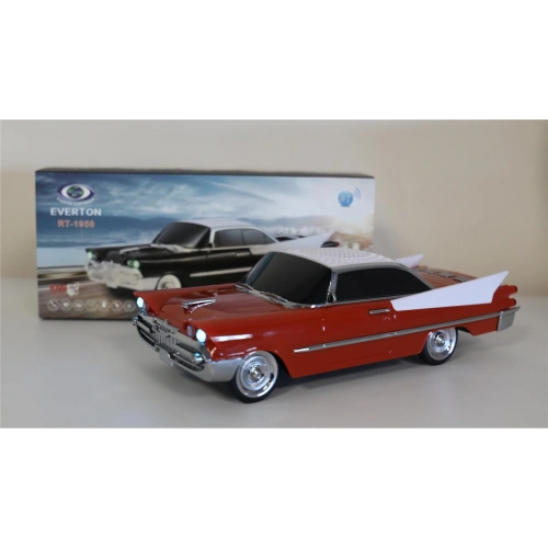 Everton Rt-1950 Turuncu Arabalı  Bluetooth Fm-usb-tf-aux Şarjlı Nostaljik Radyo