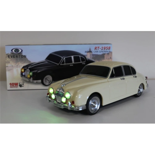 Everton Rt-1958 Bej Arabalı  Bluetooth Fm-usb-tf-aux Şarjlı Nostaljik Radyo