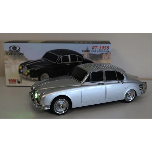 Everton Rt-1958 Gümüş (silver) Arabalı  Bluetooth Fm-usb-tf-aux Şarjlı Nostaljik Radyo