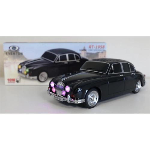 Everton Rt-1958 Siyah Arabalı  Bluetooth Fm-usb-tf-aux Şarjlı Nostaljik Radyo