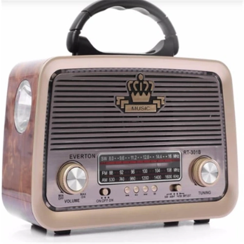 Everton Rt-301 Bluetooth-usb-sd-fm Şarjlı  Nostaljik Radyo El Fenerli