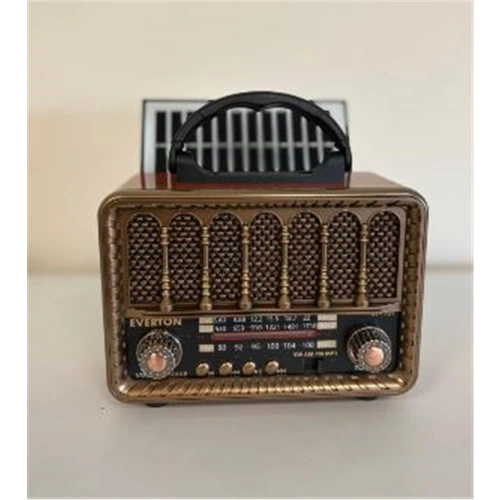 Everton Rt-707 Bluetooth-usb-sd-fm Şarjlı  Nostaljik Radyo Solarlı Radyo