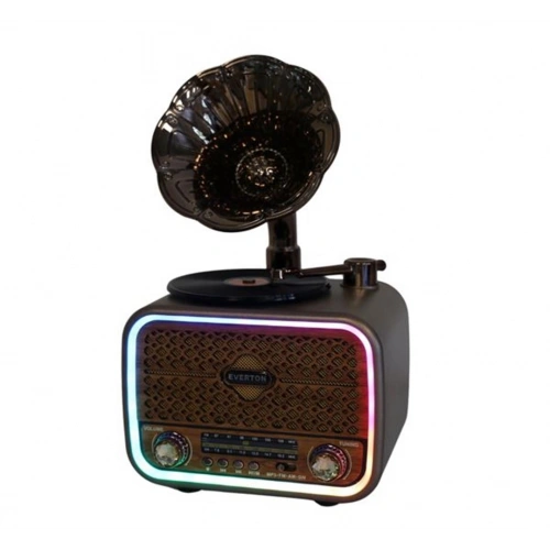 Everton Rt-709 Gramafonlu Bluetooth Fm-usb-tf-aux  Şarjlı Nostaljik Radyo