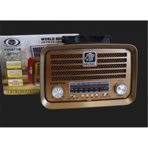 Everton Rt-717  Bluetooth-usb-sd-aux-tf Nostaljik Radyo