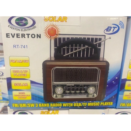 Everton Rt-741 Bluetooth -fm-am-sw-usb-tf Card-aux Nostaljik Radyo