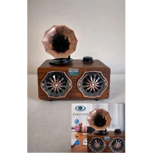 Everton Rt-744  Bluetooth Fm-usb-tf-aux  Şarjlı Nostaljik Radyo