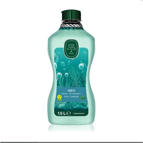 Eyüp Sabri Tuncer 1,5lt  Aqua Doğal Zeytin Yağlı Sıvı Sabun  Pet Şişe