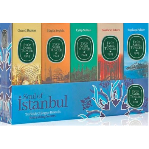 Eyüp Sabri Tuncer 16ml Silindir Cam Şişe Kolonya 5li Set Soul Of İstanbul