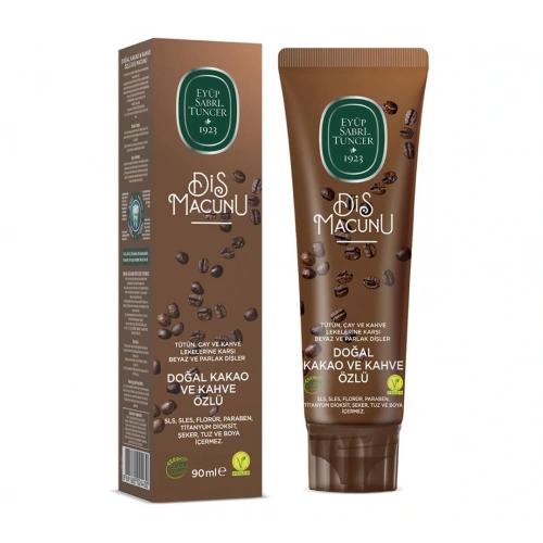 Eyüp Sabri Tuncer Doğal Kakao ve Kahve Özlü Macunu 90ml