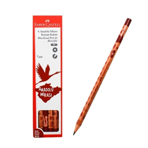 Faber-Castell Anadolu Mirası Çiçekler 2B Kurşun Kalem