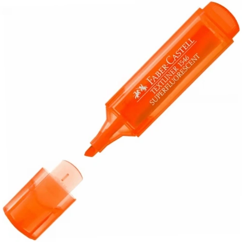 Faber-castell Fosforlu Kalem Şeffaf Gövde Turuncu 1546 5030154615000