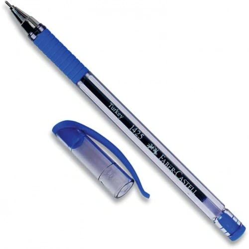 Faber-Castell İğne Uç Tükenmez Kalem Seti, 10’lu, Mavi, 0.7 mm