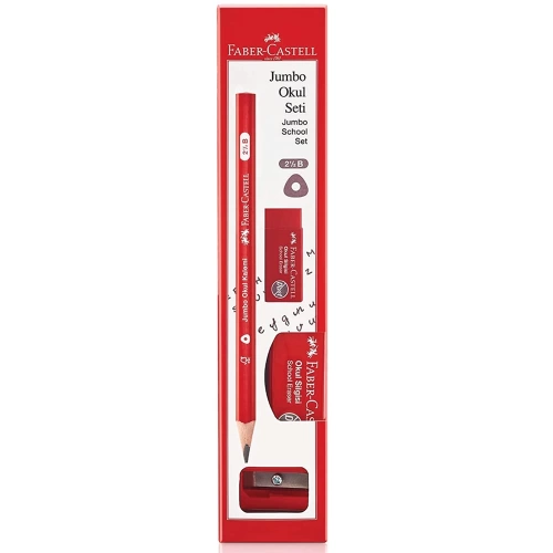 Faber-Castell Kurşun Kalem Jumbo Okul Kalemi Seti