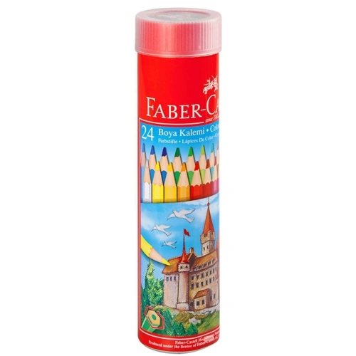Faber-castell Kuru Boya Red Line Metal Tüp Kutu Tam Boy 24 Renk 5173 116524