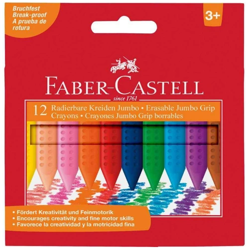 Faber-castell Mum Boya Grıp Jumbo 12 Renk 5281 122540