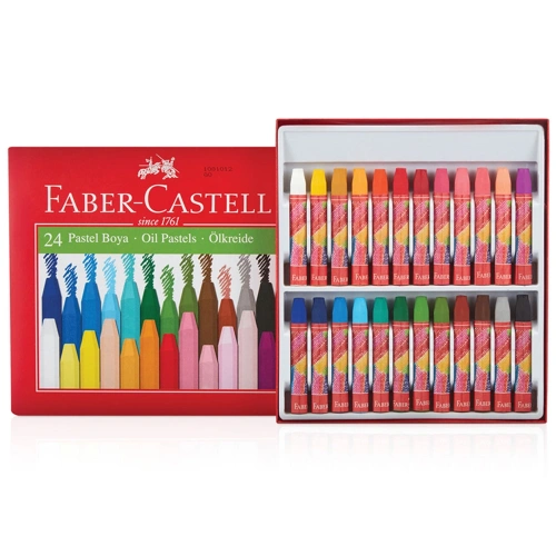Faber-castell Pastel Boya Red Line Karton Kutu Köşeli 24 Renk 5282 125324